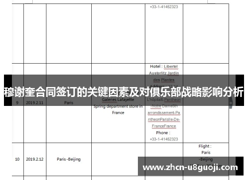 穆谢奎合同签订的关键因素及对俱乐部战略影响分析